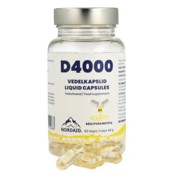 Nordaid D4000 D vitamiin vedelkapslid N60