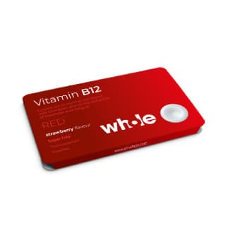 Whole Vitamiin B12 maasikamaitselised pastillid N15
