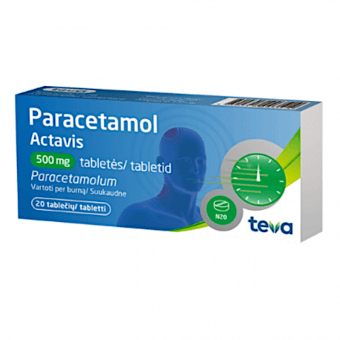 PARACETAMOL ACTAVIS TABLETID 500MG N20