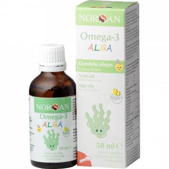 Norsan Omega-3 Alga õli imikutele ja lastele 50 ml