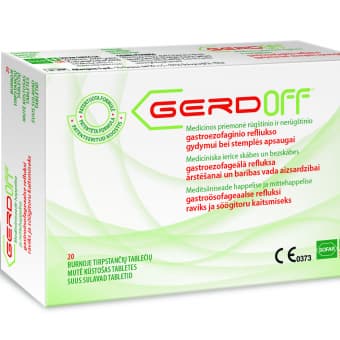 Gerdoff refluksivastased närimistabletid N20