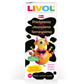 Livol Extra Colostrum Strong пастилки для горла с молозивом N20