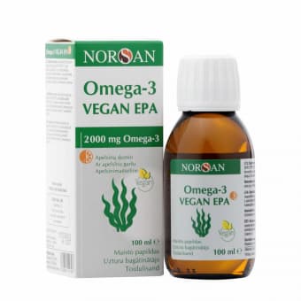 Norsan Omega-3 Vegan EPA масло со вкусом апельсина 100 мл