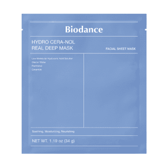 Biodance Hydro Cera-Nol Real Deep глубоко увлажняющая тканевая маска для лица N1