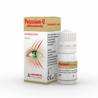 Potassium-U silmatilgad, säilitusainevaba, lahus 10 ml