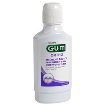 Sunstar Gum Ortho suuloputusvahend ortodontiliste aparaatide kandjatele alates 6. eluaastast 300 ml