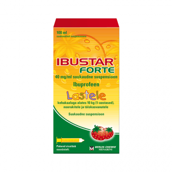 IBUSTAR FORTE SUUKAUDNE SUSPENSIOON 40MG/1ML 100ML