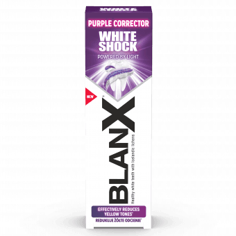 Blanx White Shock Purple Corrector отбеливающая зубная паста 75 мл