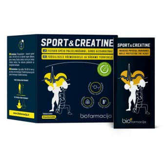 Biofarmacija Sport & Creatine füüsilisele võimekusele ja südame tervisele N28