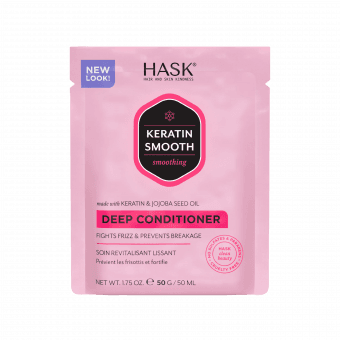 Hask Keratin Protein Smoothing Deep Conditioner - маска по уходу за волосами с протеинами кератина 50 г