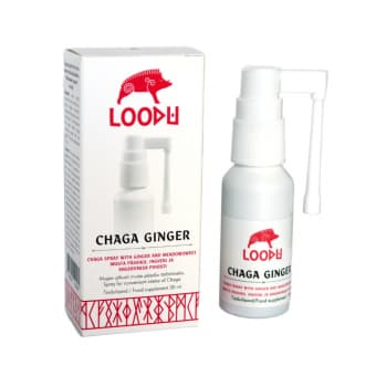 LOODU Chaga Ginger musta pässiku, ingveri ja angervaksa pihusti 30 ml