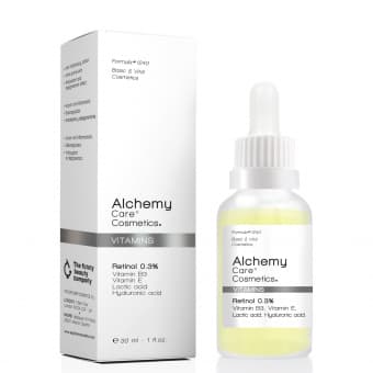 Alchemy Retinol 0,3 % näoseerum – multivitamiinide kompleks ja hüaluroonhape 30 ml