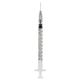 Инсулиновый шприц  1ml 27G U-100 с иглой  0.4X13mm N1