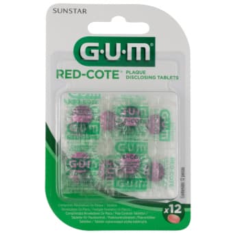 Sunstar Gum Red-Cote таблетки-индикаторы для окрашивания и выделения зубного налета N12