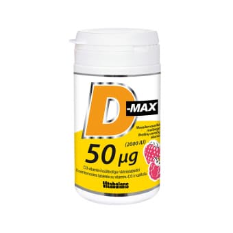 Vitabalans D-Max närimistabletid 50mcg N90