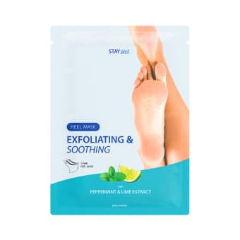 Stay Well Exfoliating & Soothing Peppermint & Lime маска-пилинг для пяток N1