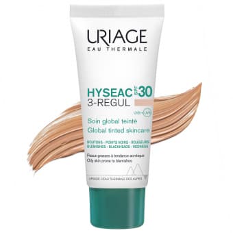 Uriage Hyseac 3-Regul tooniv päevakreem kombineeritud nahale SPF30 40 ml
