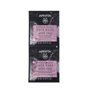 Apivita Express Beauty õrn puhastav roosa savimask