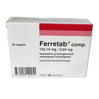 FERRETAB COMP PROLONG CAPS 152.1MG+0.5MG N30 (TML)