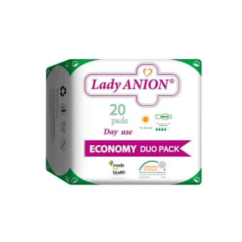 Lady Anion Duo anioonriba ja tiivakestega hügieenisidemed N20
