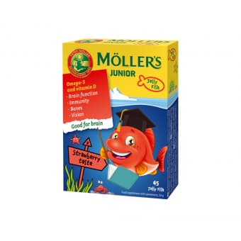 Möller's Junior maasikamaitselised geelkalakesed N45