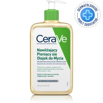 CeraVe Hydrating Foaming Oil niisutav näo ja keha pesuõli kuivale nahale 473 ml