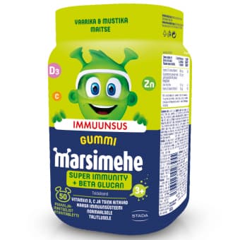 Marsimehe Gummies Super Immunity + Beta Glucan kummikommid N50