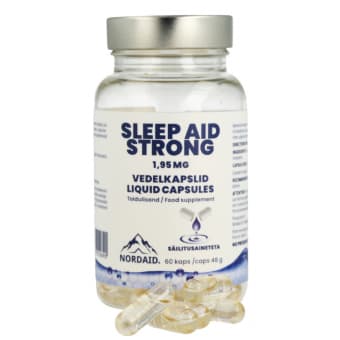 Nordaid Sleep Aid Strong melatoniin 1.95mg vedelkapslid N60