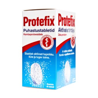Protefix таблетки для чистки зубных протезов N66