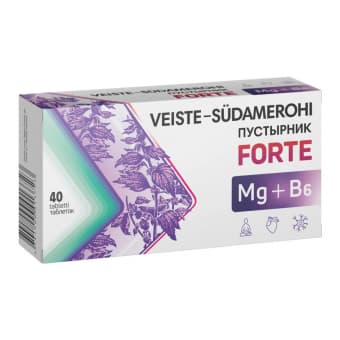 Paira veiste-südamerohi Forte Mg+B6 tabletid N40