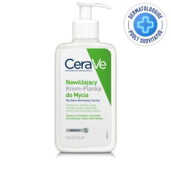 CeraVe Hydrating Cream-to-Foam kreemjas näopesuvaht normaalsele ja kuivale nahale 236 ml