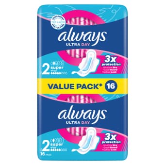 ALWAYS hügieenisidemed ULTRA SUPER PLUS N16