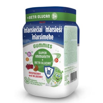 Marsimehe Gummies Super Immunity + Beta Glucan kummikommid N50