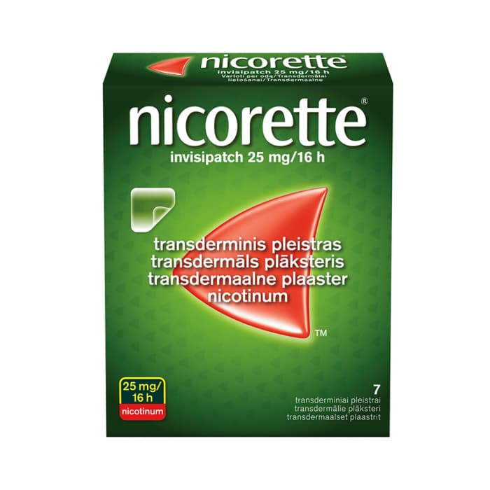 NICORETTE INVISIPATCH TDP 25MG/16H N7
