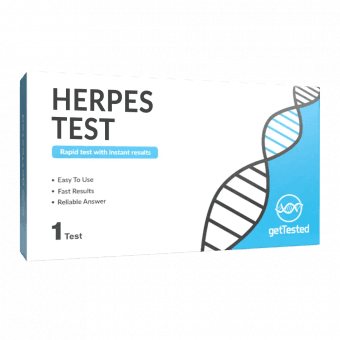 GetTested экспресс-тест на герпесвирус (HSV-1 и HSV-2) N1