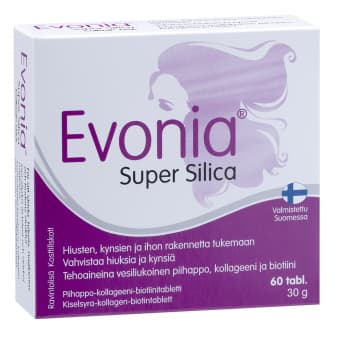 Evonia Super Silica räni, biotiini ja kollageeni tabletid N60