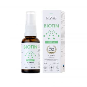 NorVita suukaudne sprei biotiiniga 30 ml