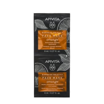 Apivita Express Beauty sära andev näomask apelsiniga 2x8ml