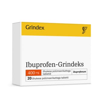 IBUPROFEN-GRINDEKS ÕHUK. POLÜM. KAT. TBL 400MG N20