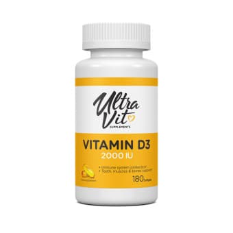 UltraVit Vitamin D3 2000 IU pehmekapsel N180