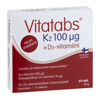 Vitatabs K2 + D3 tabletid N60