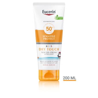 EUCERIN SUN Sensitive Protect SPF50+ защитный гель-крем для детей 200 мл
