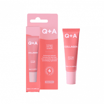 Q+A Collagen тонирующий сглаживающий бальзам для губ с коллагеном 10 мл