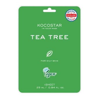 Kocostar Tea Tree Mask Sheet тканевая маска для лица