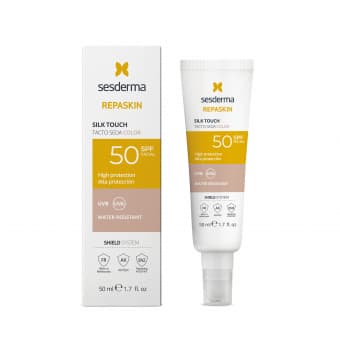 Sesderma Repaskin Silk Touch Color SPF50 tooniv päikesekaitsegeel 50 ml