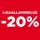 <p><strong>20% LISAALLAHINDLUST VALITUD TOIDULISANDITELE</strong><strong> alates 20€ ostust koodiga: EPAEV</strong></p>
<p>Pakkumine kehtib ainult e-apteegis<strong>:</strong> 25.05-27.05.2026 v.a ravimite ostule. Korraga saab kasutada vaid ühte sooduskoodi.</p>