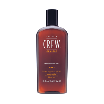American Crew 3in1 šampoon, palsam, dušigeel 450 ml