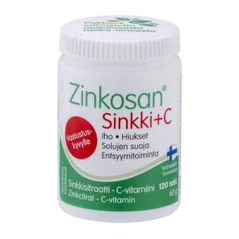 Zinkosan Tsink+ C Vitamiin tabletid N120