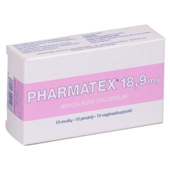 PHARMATEX VAGINAALSUPOSIIT 18,9MG N10