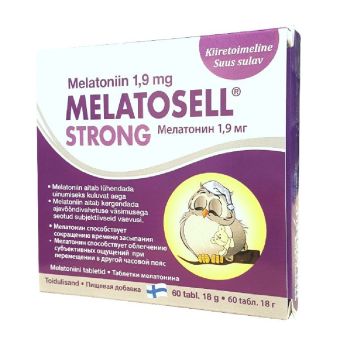 Melatosell Strong Unetabletid 1,9mg N60
